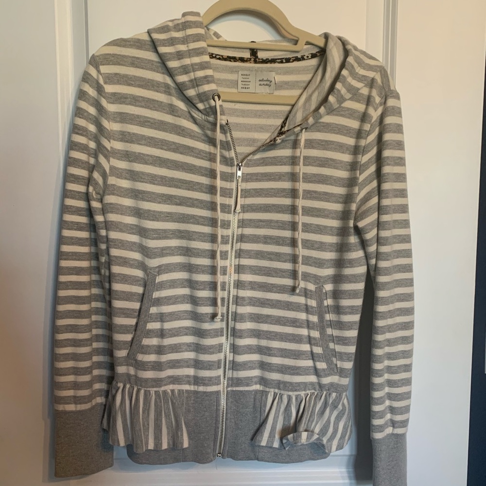 Peplum hoodie from Anthropologie